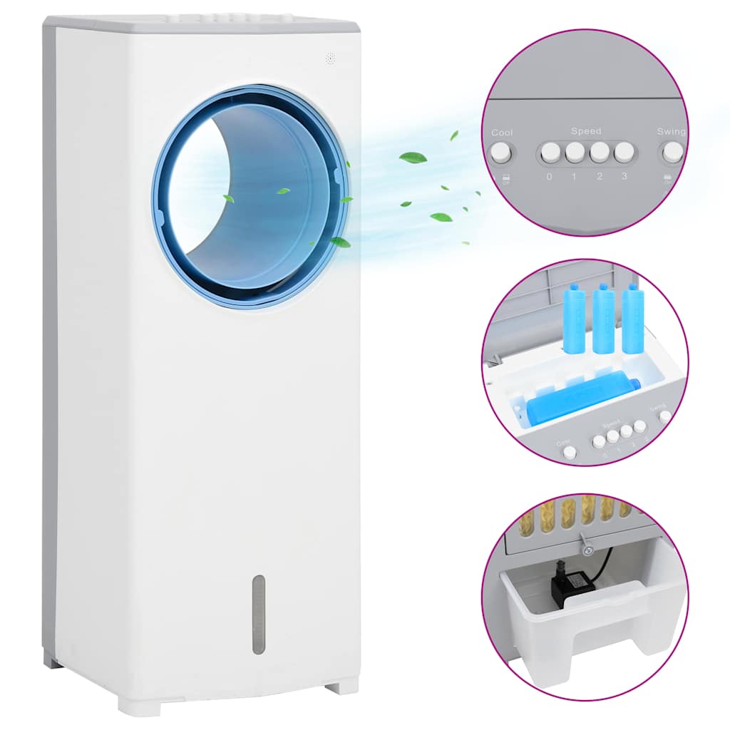 Air Cooler Φορητό 3 σε 1 Άσπρο 264 x 255 x 680 εκ. 80 W - Pakobazaar