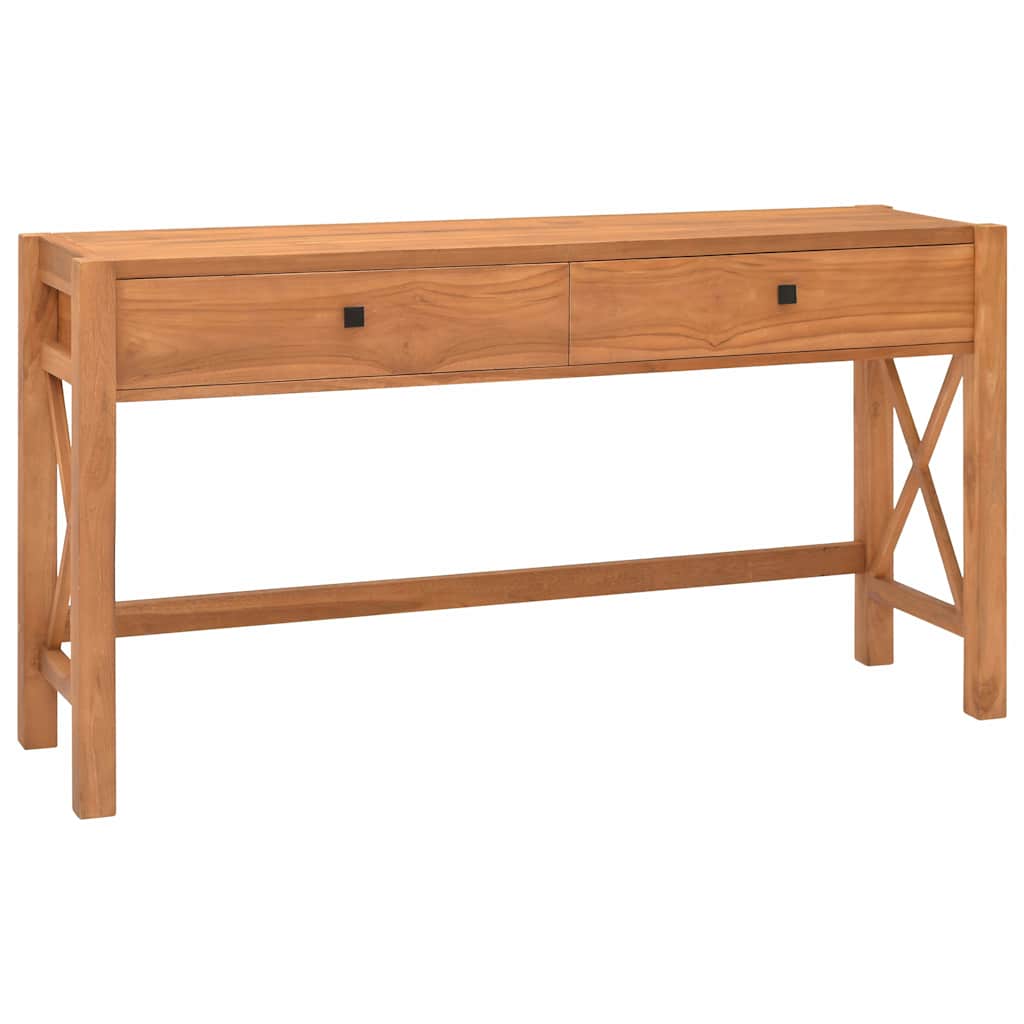 Γραφείο με 2 Συρτάρια 140 x 40 x 75 εκ. Ξύλο Teak
