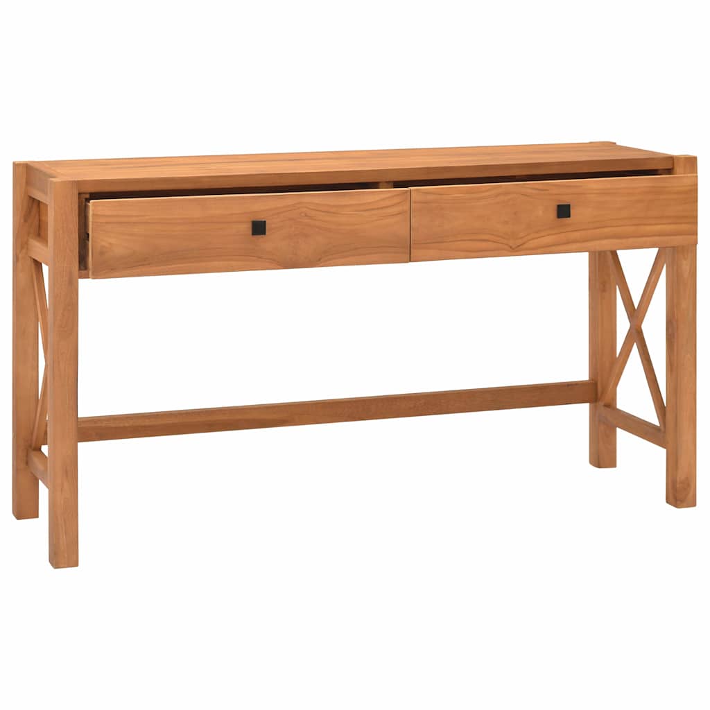 Γραφείο με 2 Συρτάρια 140 x 40 x 75 εκ. Ξύλο Teak