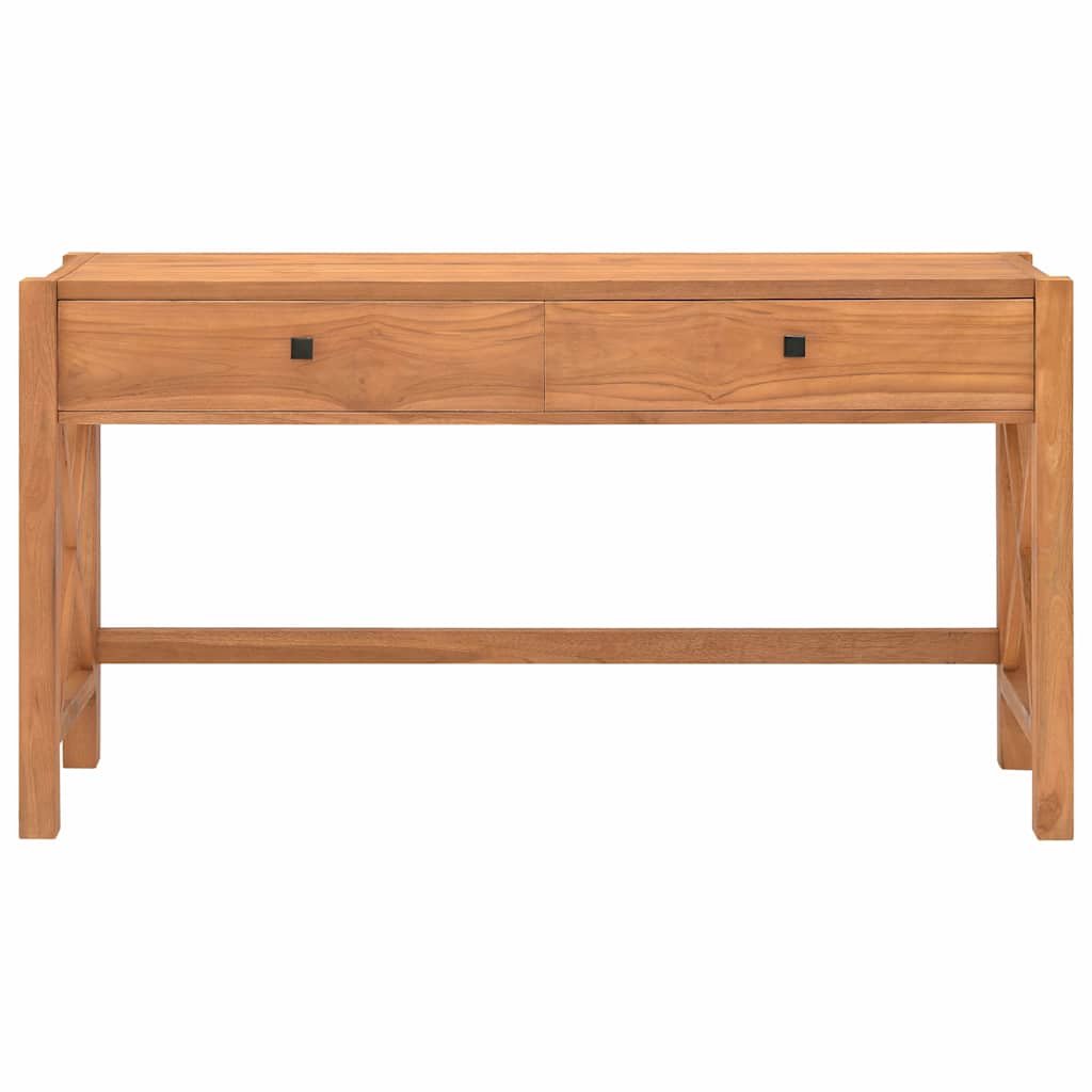 Γραφείο με 2 Συρτάρια 140 x 40 x 75 εκ. Ξύλο Teak