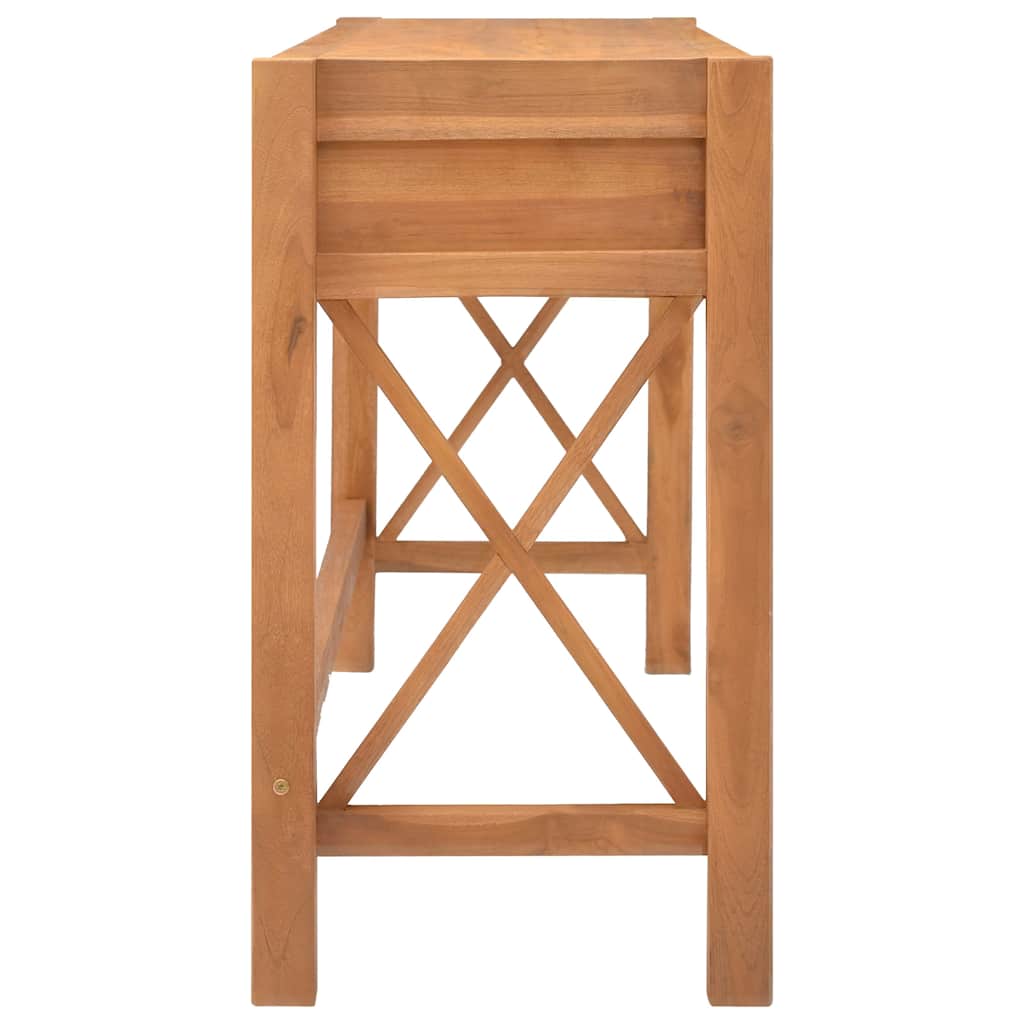 Γραφείο με 2 Συρτάρια 140 x 40 x 75 εκ. Ξύλο Teak
