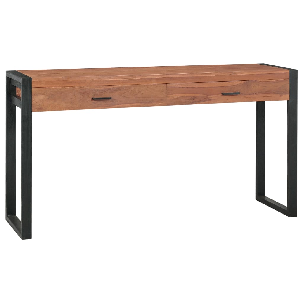 Γραφείο με 2 Συρτάρια 140 x 40 x 75 εκ. Ξύλο Teak