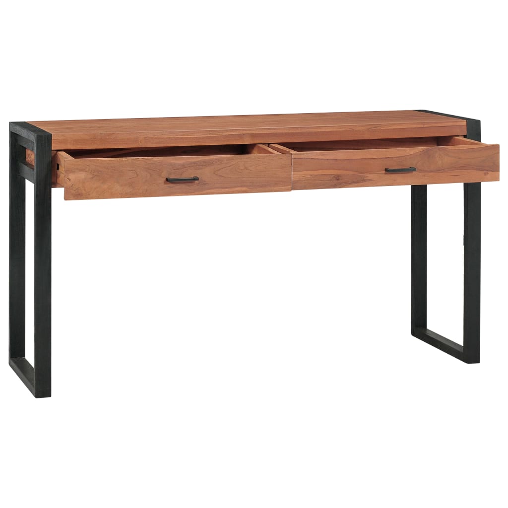 Γραφείο με 2 Συρτάρια 140 x 40 x 75 εκ. Ξύλο Teak