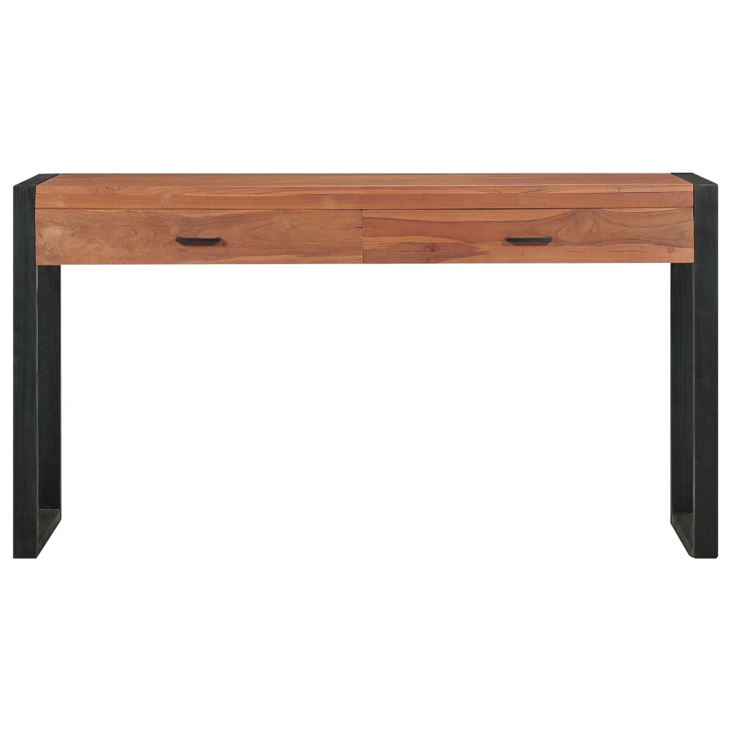 Γραφείο με 2 Συρτάρια 140 x 40 x 75 εκ. Ξύλο Teak