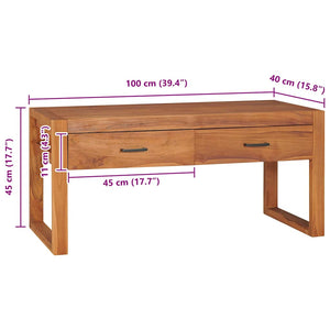 Έπιπλο Τηλεόρασης 100 x 40 x 45 εκ. από Ανακυκλωμένο Ξύλο Teak