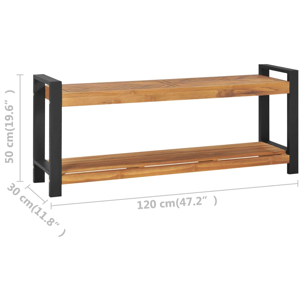 Παγκάκι 120 εκ. από Μασίφ Ξύλο Teak - Pakobazaar