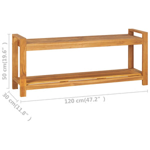 Παγκάκι 120 εκ. από Μασίφ Ξύλο Teak - Pakobazaar