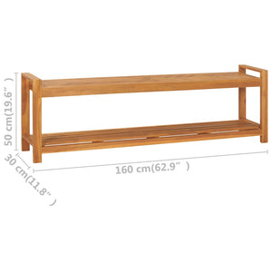 Παγκάκι 160 εκ. από Μασίφ Ξύλο Teak