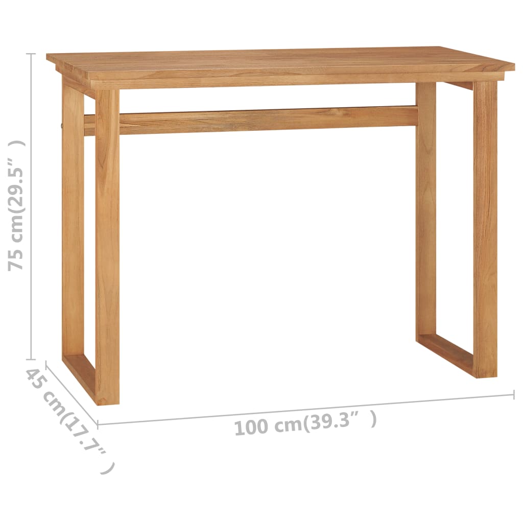 Γραφείο 100 x 45 x 75 εκ. από Μασίφ Ξύλο Teak