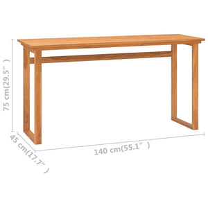Γραφείο 140 x 45 x 75 εκ. από Μασίφ Ξύλο Teak