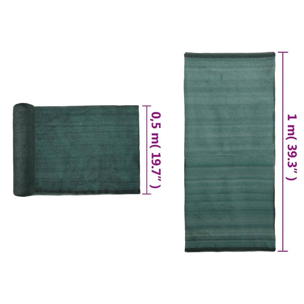 Δίχτυ Σκίασης Πράσινο 1 x 25 μ. από HDPE 150 γρ./μ²