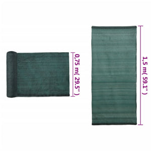 Δίχτυ Σκίασης Πράσινο 1,5 x 25 μ. από HDPE 150 γρ./μ² - Pakobazaar