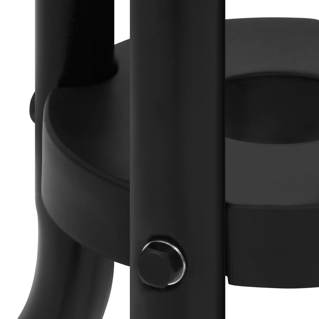 Τραπέζι Κήπου Μαύρο Ø 60 x 70 εκ. Ατσάλινο