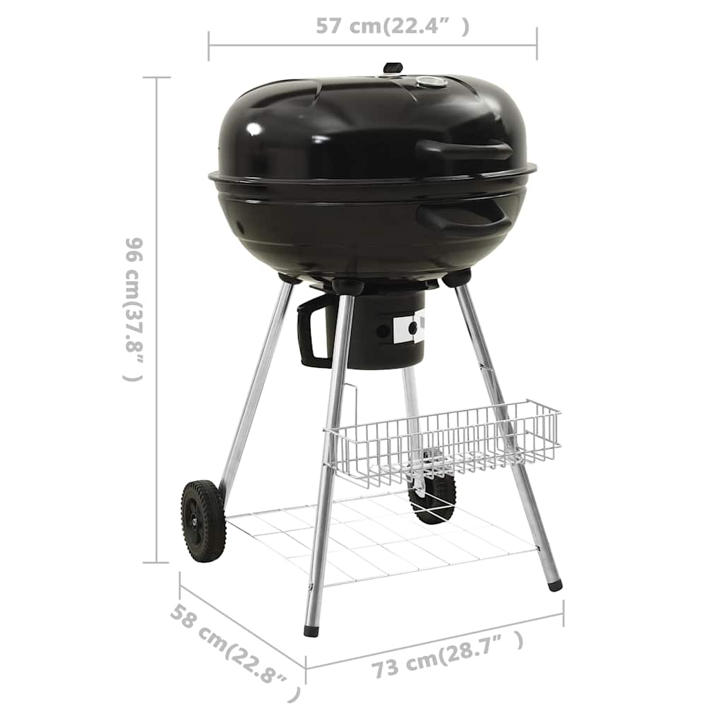 Ψησταριά Kettle Κάρβουνου 73 x 58 x 96 εκ. Ατσάλινη