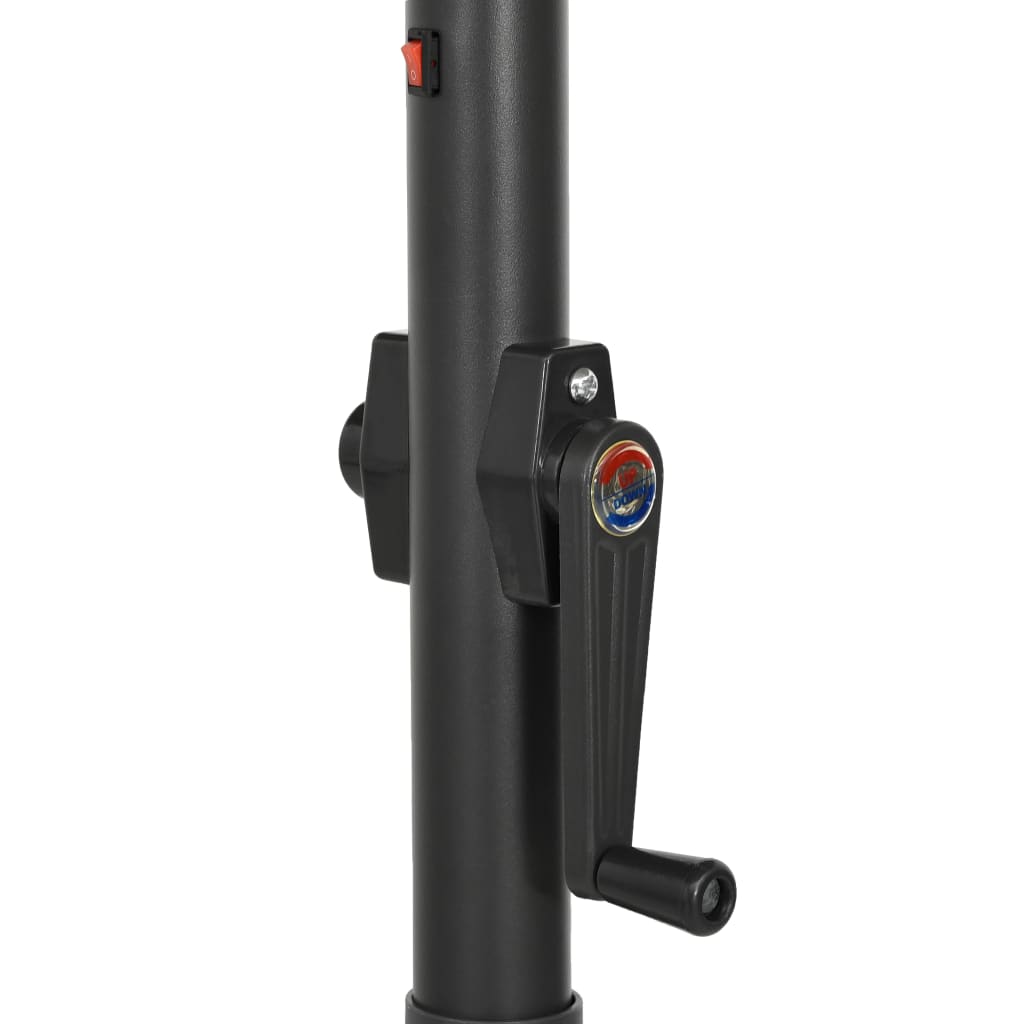 Ομπρέλα Κήπου με LED Ανθρακί 200 x 211 εκ. Αλουμινίου