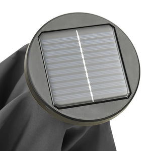 Ομπρέλα Κήπου με LED Ανθρακί 200 x 211 εκ. Αλουμινίου