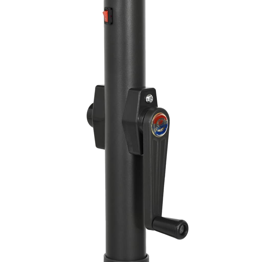 Ομπρέλα Κήπου με LED Αζούρ Μπλε 200 x 211 εκ. Αλουμινίου