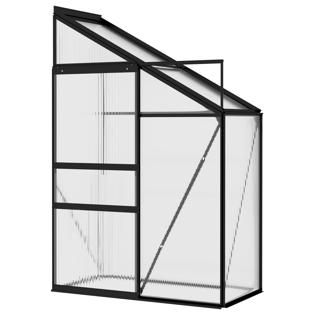 Θερμοκήπιο Ανθρακί 1,38 μ³ Αλουμινίου - Pakobazaar
