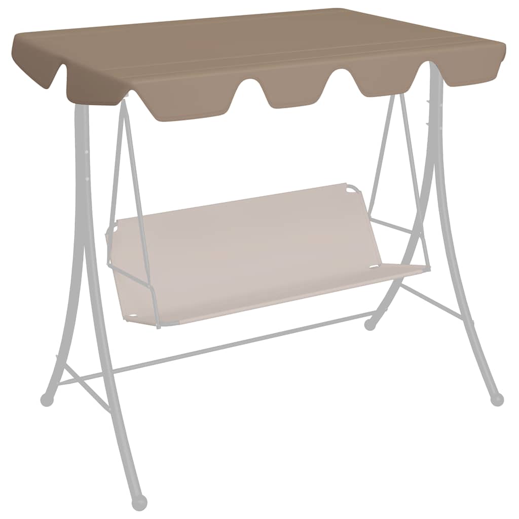 Πανί Ανταλλακτικό για Κούνια Κήπου Taupe 188/168 x 145/110 εκ.
