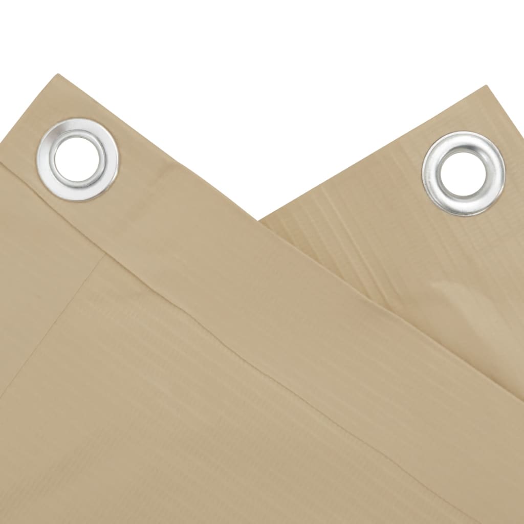 Διαχωριστικό Βεράντας Μπεζ 120 x 500 εκ. Ύφασμα Oxford - PAKOBAZAAR