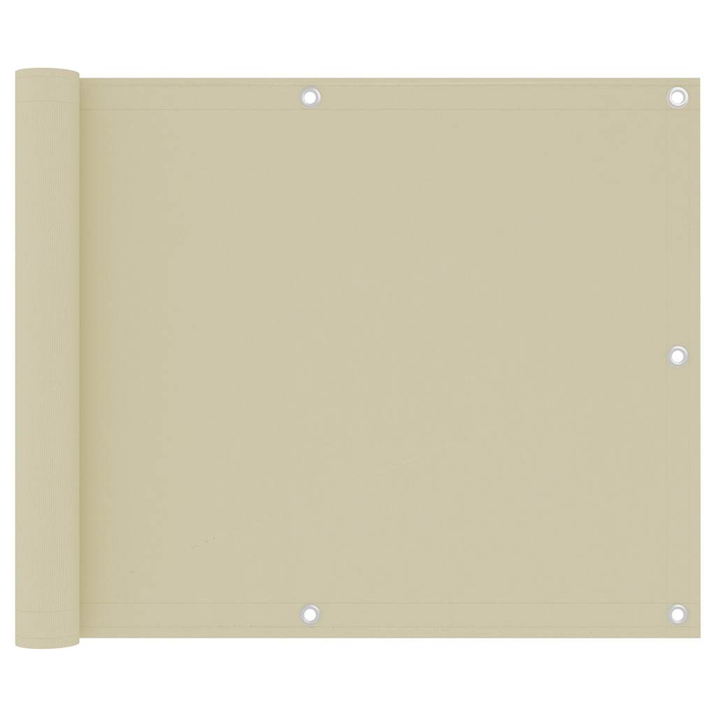 Διαχωριστικό Βεράντας Κρεμ 75 x 300 εκ. Ύφασμα Oxford - Pakobazaar