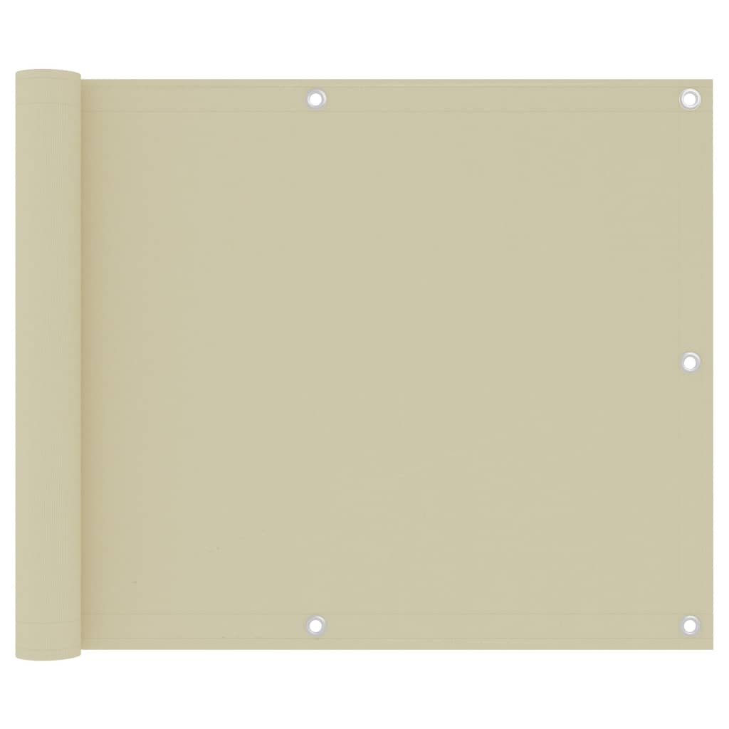 Διαχωριστικό Βεράντας Κρεμ 75 x 300 εκ. Ύφασμα Oxford - PAKOBAZAAR