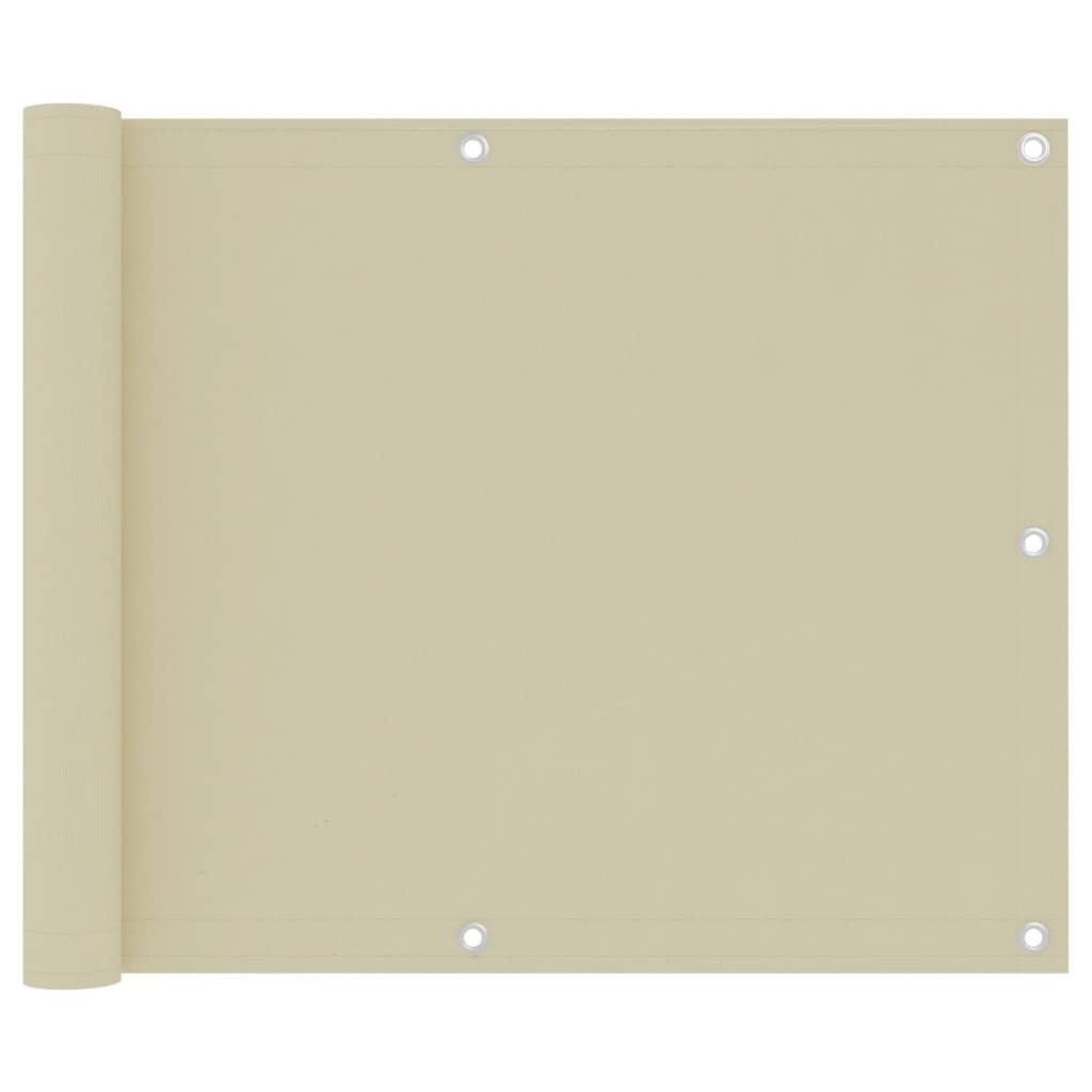 Διαχωριστικό Βεράντας Κρεμ 75 x 500 εκ. Ύφασμα Oxford - PAKOBAZAAR