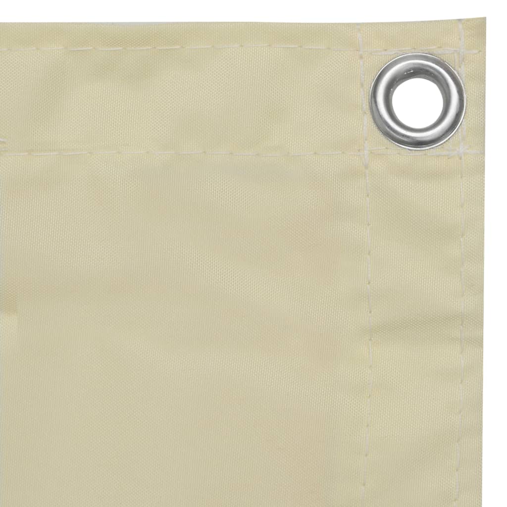 Διαχωριστικό Βεράντας Κρεμ 75 x 500 εκ. Ύφασμα Oxford - PAKOBAZAAR