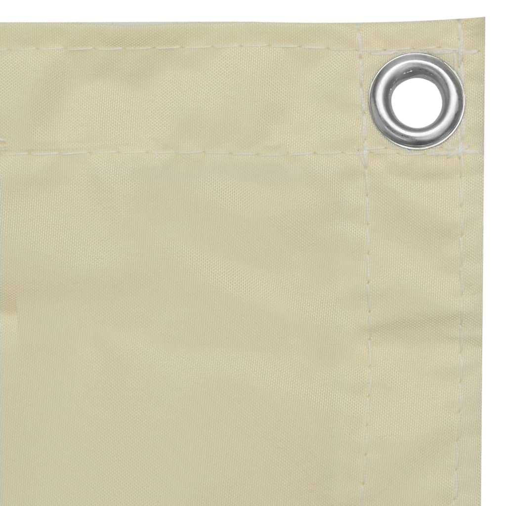 Διαχωριστικό Βεράντας Κρεμ 120 x 300 εκ. Ύφασμα Oxford - PAKOBAZAAR
