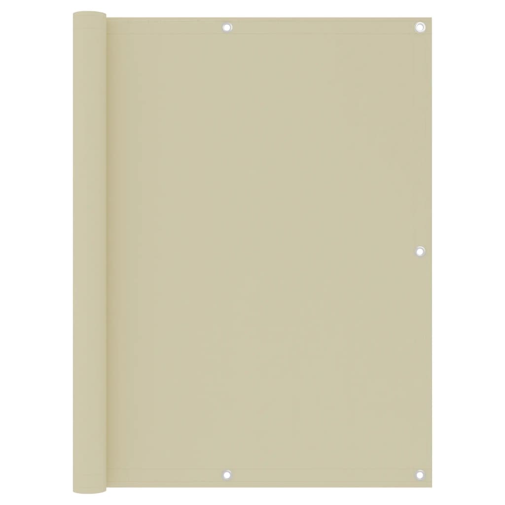 Διαχωριστικό Βεράντας Κρεμ 120 x 600 εκ. Ύφασμα Oxford - PAKOBAZAAR