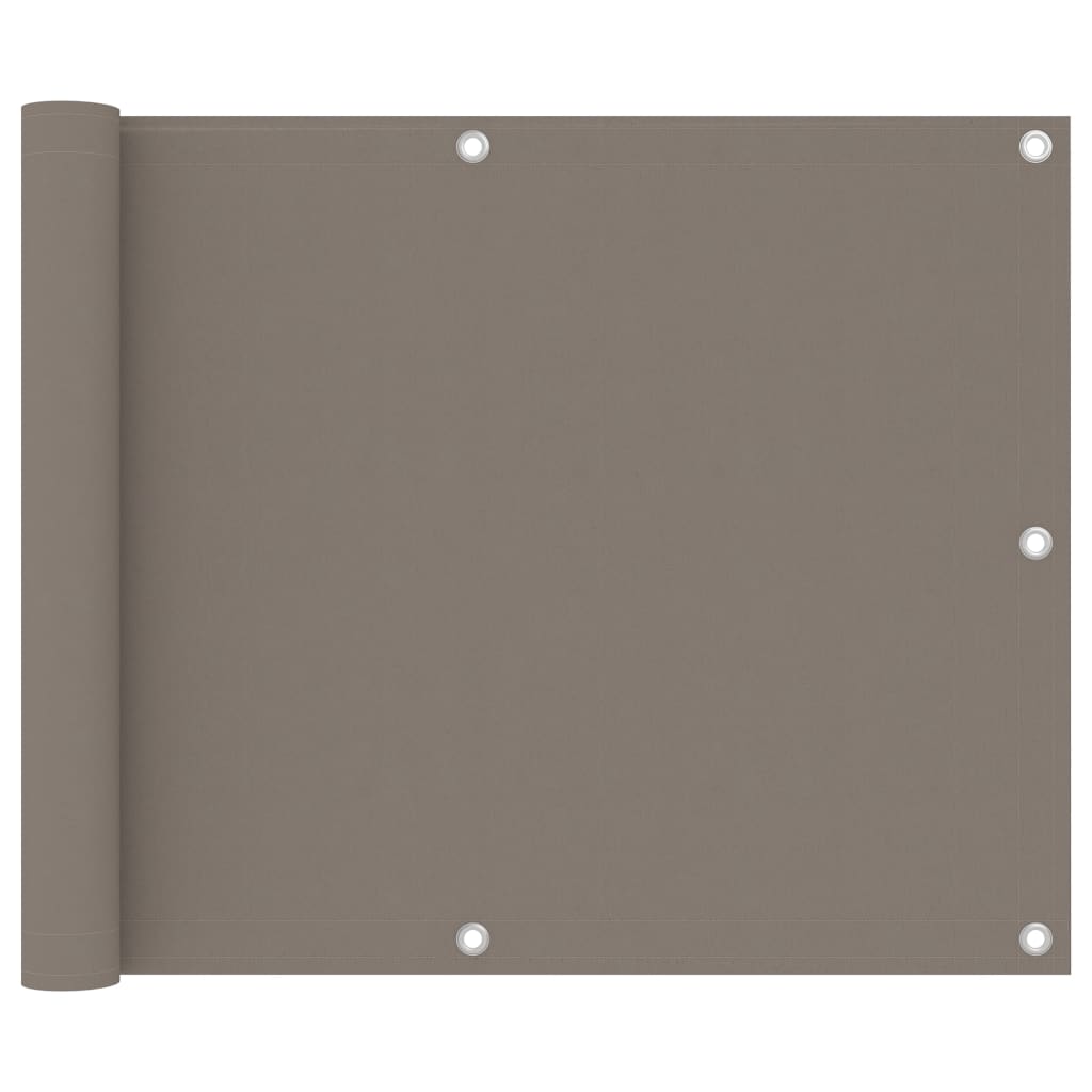 Διαχωριστικό Βεράντας Taupe 75 x 500 εκ. Ύφασμα Oxford - PAKOBAZAAR