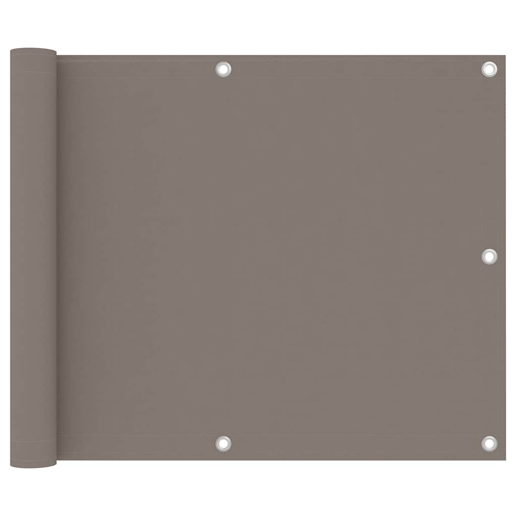 Διαχωριστικό Βεράντας Taupe 75 x 600 εκ. Ύφασμα Oxford - PAKOBAZAAR