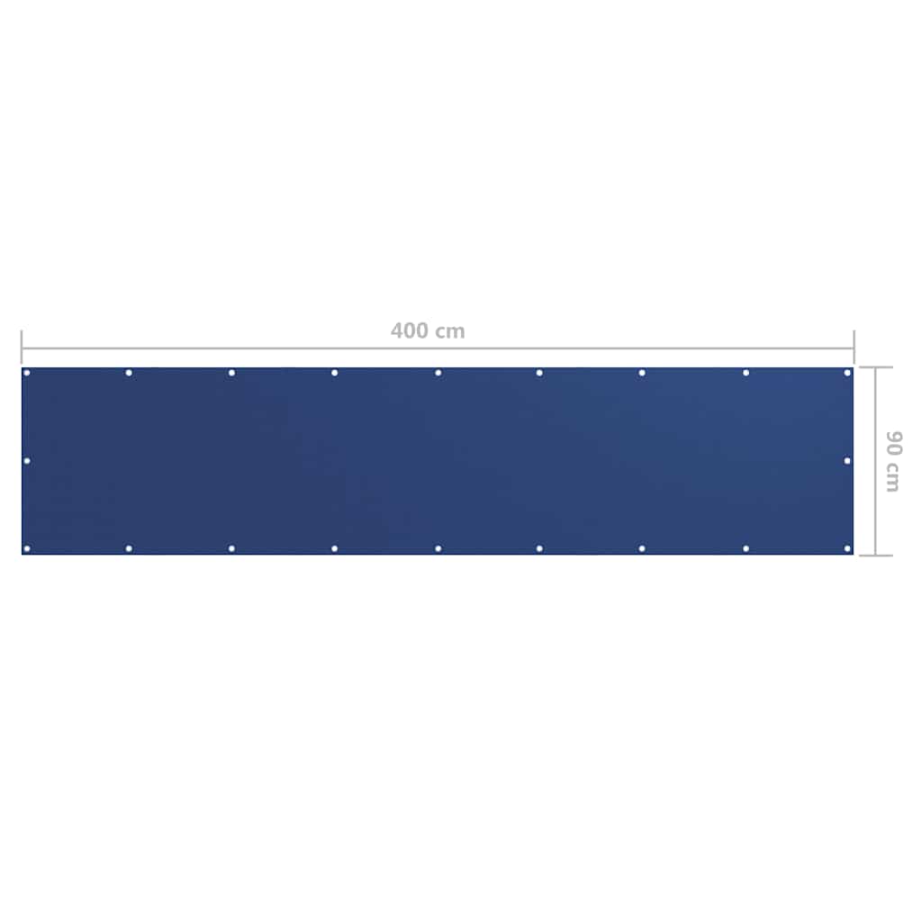 Διαχωριστικό Βεράντας Μπλε 90 x 400 εκ. Ύφασμα Oxford