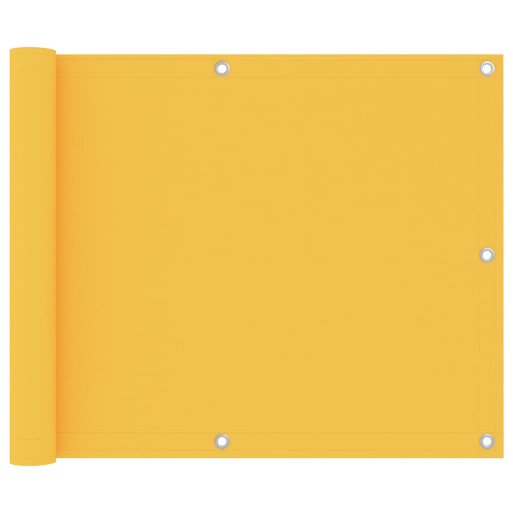 Διαχωριστικό Βεράντας Κίτρινο 75 x 500 εκ. Ύφασμα Oxford