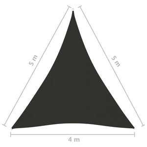 Πανί Σκίασης Τρίγωνο Ανθρακί 4 x 5 x 5 μ. από Ύφασμα Oxford - PAKOBAZAAR