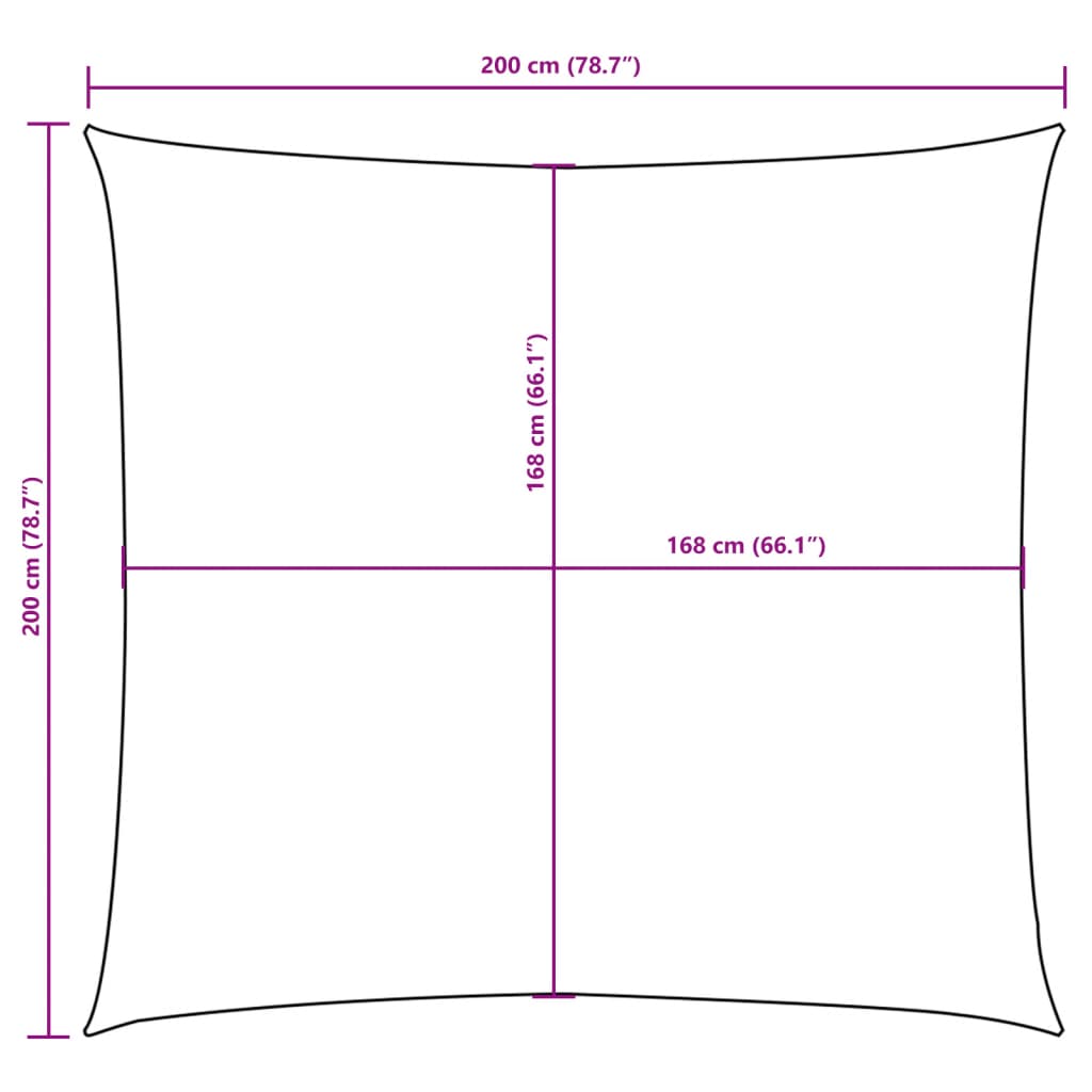 Πανί Σκίασης Τετράγωνο Taupe 2 x 2 μ. από Ύφασμα Oxford - PAKOBAZAAR