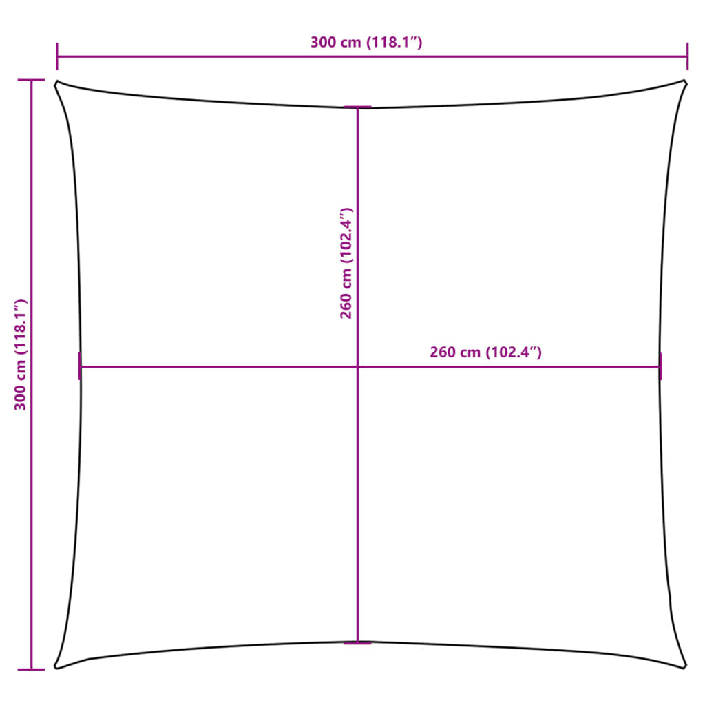 Πανί Σκίασης Τετράγωνο Taupe 3 x 3 μ. από Ύφασμα Oxford - PAKOBAZAAR