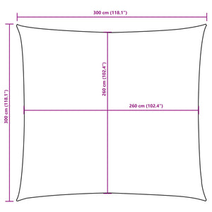 Πανί Σκίασης Τετράγωνο Taupe 3 x 3 μ. από Ύφασμα Oxford - PAKOBAZAAR