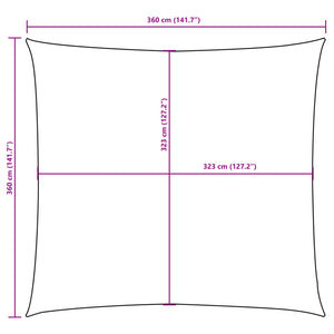 Πανί Σκίασης Τετράγωνο Taupe 3,6 x 3,6 μ. από Ύφασμα Oxford - PAKOBAZAAR