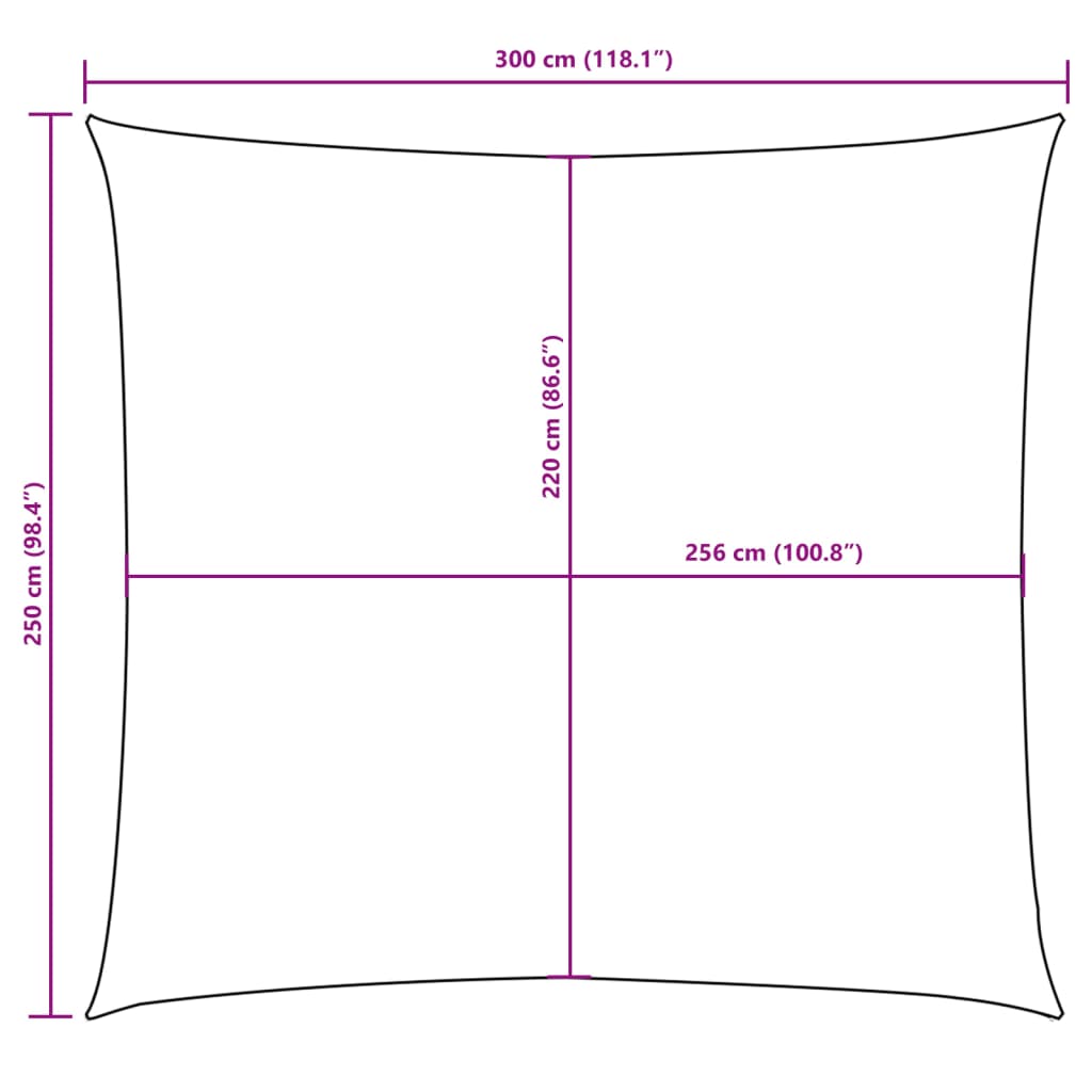 Πανί Σκίασης Ορθογώνιο Taupe 2,5 x 3 μ. από Ύφασμα Oxford - PAKOBAZAAR