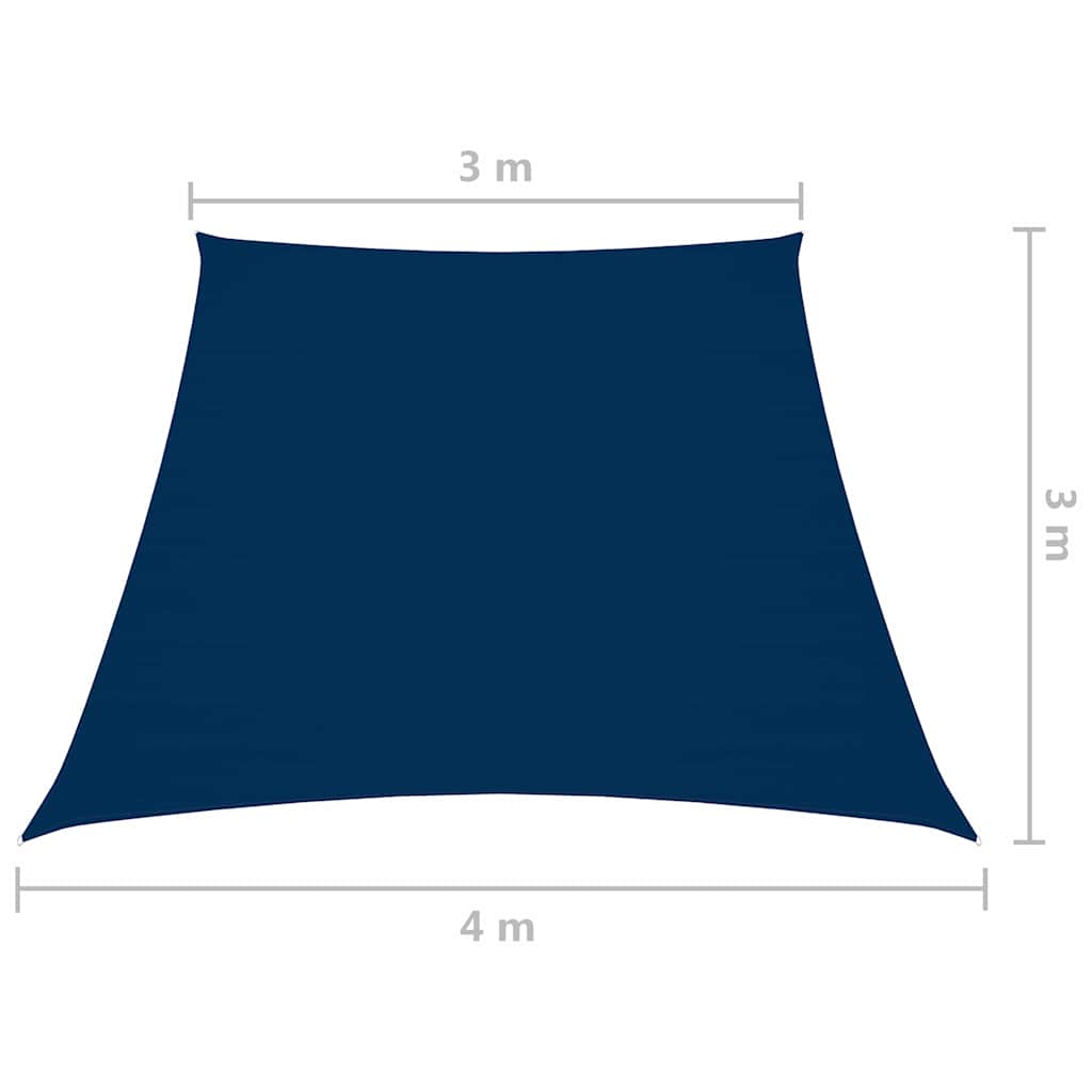 Πανί Σκίασης Τραπέζιο Μπλε 3/4 x 3 μ. από Ύφασμα Oxford