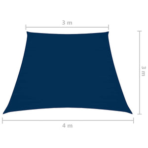 Πανί Σκίασης Τραπέζιο Μπλε 3/4 x 3 μ. από Ύφασμα Oxford