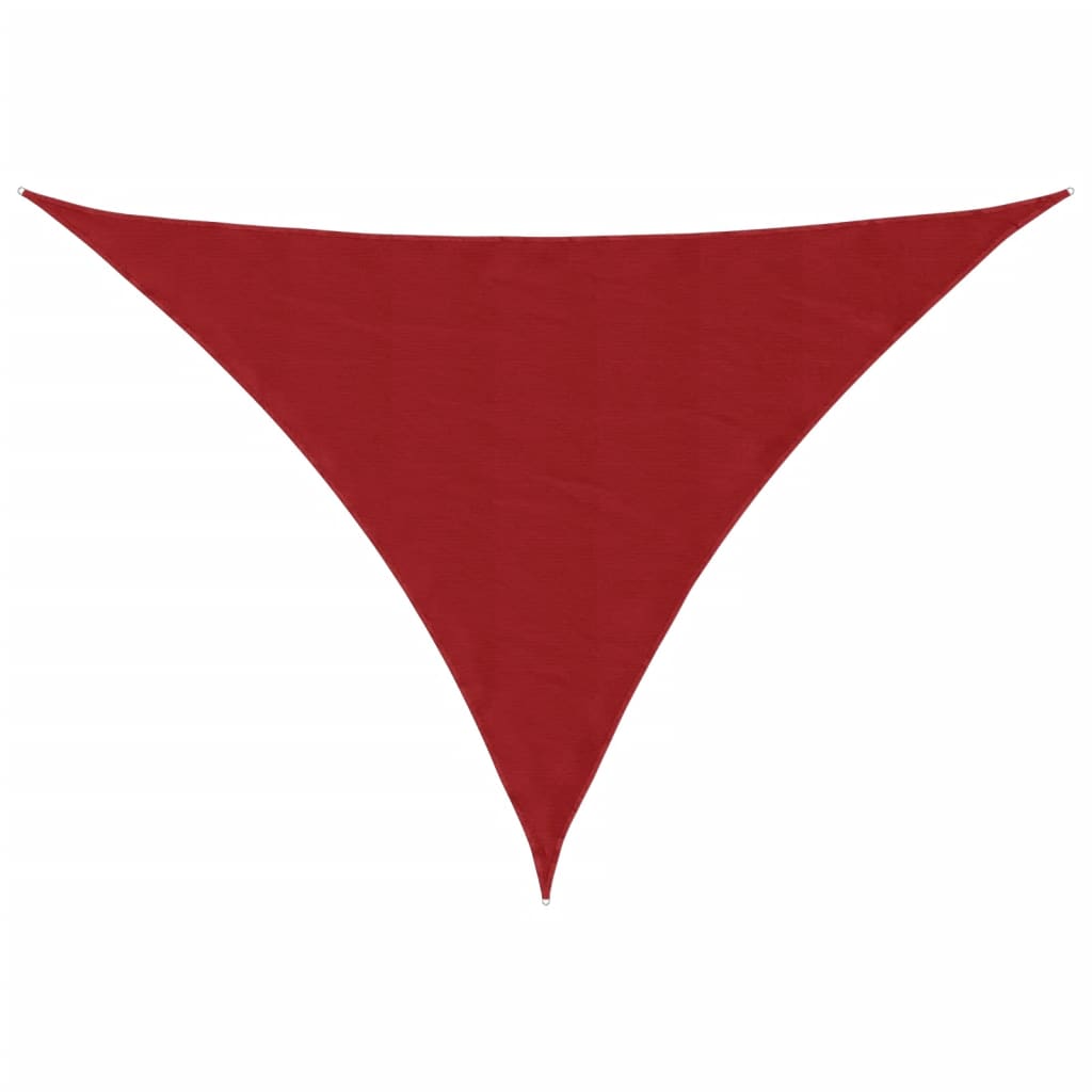 Πανί Σκίασης Τρίγωνο Κόκκινο 3 x 3 x 3 μ. από Ύφασμα Oxford