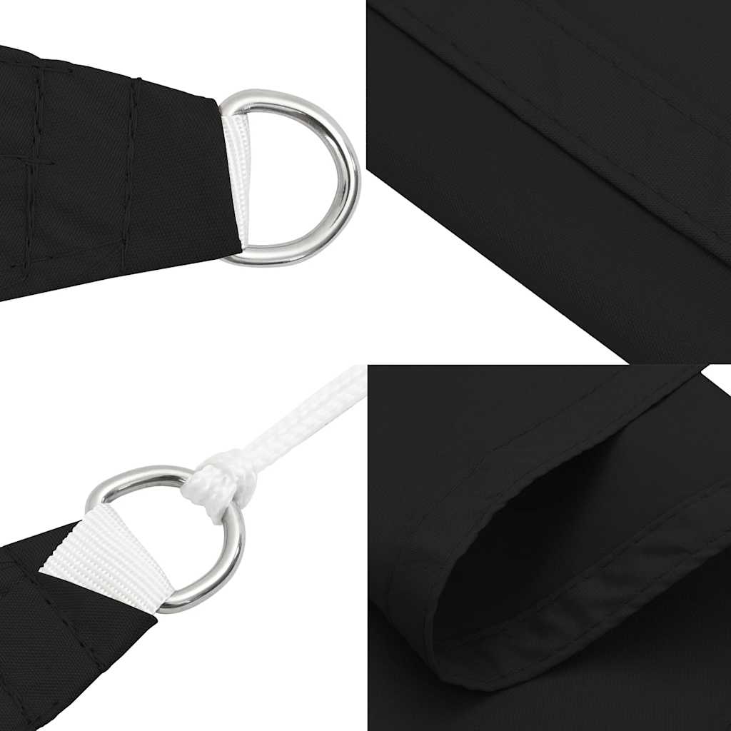 Πανί Σκίασης Τρίγωνο Μαύρο 3,6 x 3,6 x 3,6 μ. Ύφασμα Oxford - Pakobazaar