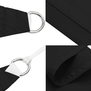 Πανί Σκίασης Τρίγωνο Μαύρο 3,6 x 3,6 x 3,6 μ. Ύφασμα Oxford - Pakobazaar