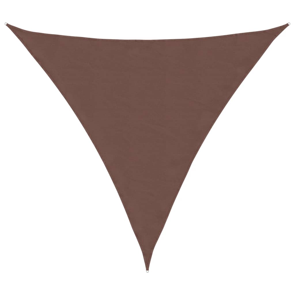 Πανί Σκίασης Τρίγωνο Καφέ 3,6 x 3,6 x 3,6 μ. Ύφασμα Oxford - PAKOBAZAAR