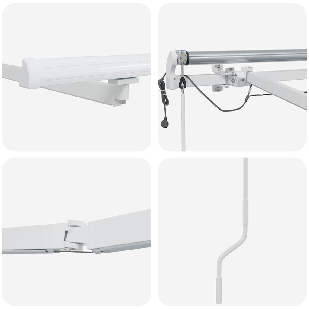 Σκελετός Τέντας Λευκό 600 x 300 εκ Αλουμίνιο