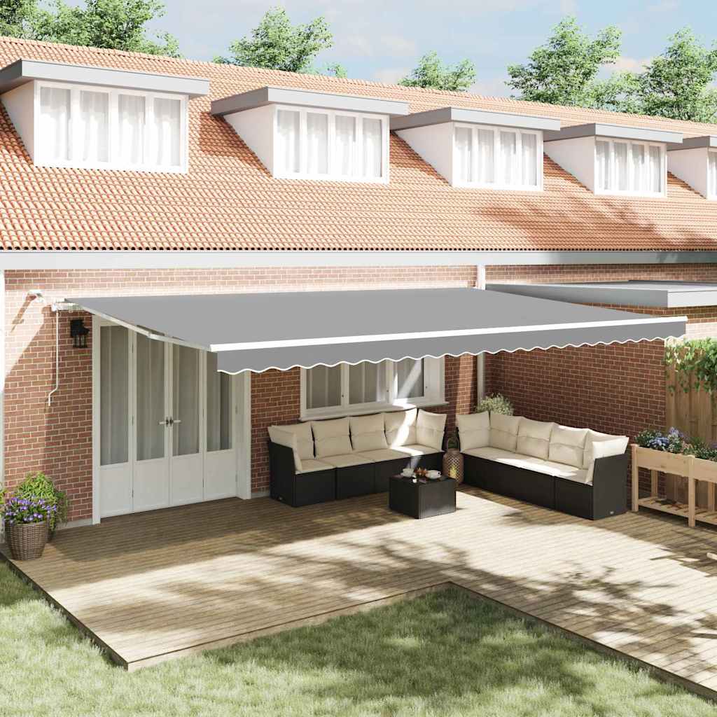 Σκελετός Τέντας Λευκό 600 x 350 εκ Αλουμίνιο