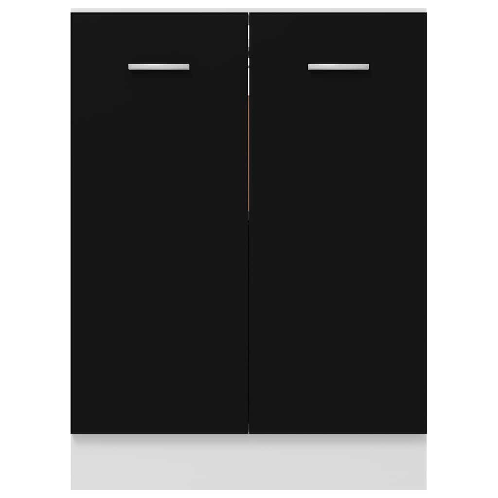 Ντουλάπι "Lyon" Μαύρο 60x46x81,5 εκ. από Τεχνητό Ξύλο