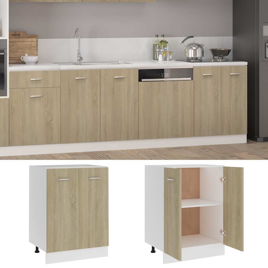 Ντουλάπι "Lyon" Sonoma Δρυς 60x46x81,5 εκ. από Τεχνητό Ξύλο - Pakobazaar